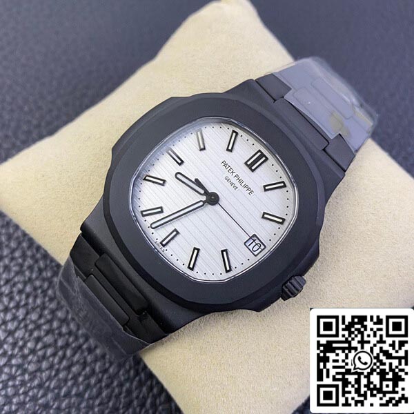 Patek Philippe Nautilus 1:1 Mejor Edición PPF Factory V4 DCL Versión Esfera Blanca