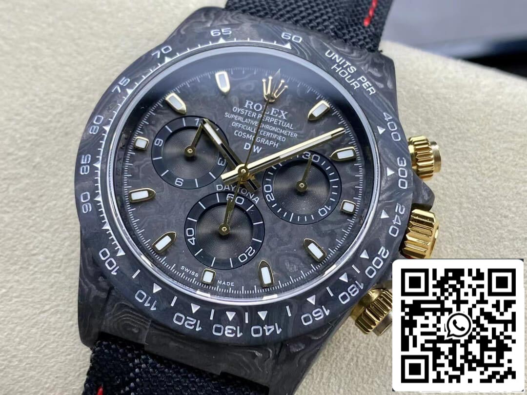 Rolex Daytona Cosmograph 1:1 Best Edition Diw Custom Version Fibra di carbonio