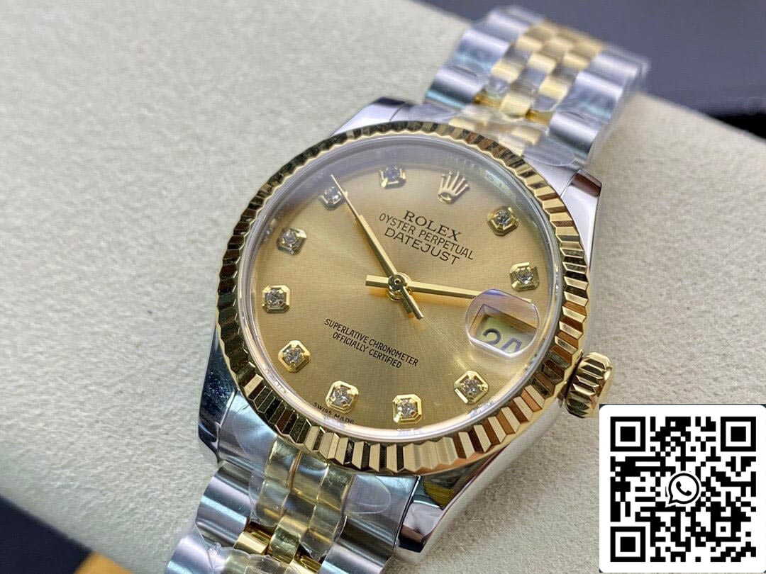 Rolex Datejust M278273-0026 31MM 1:1 Best Edition EW Factory Champagne Dial