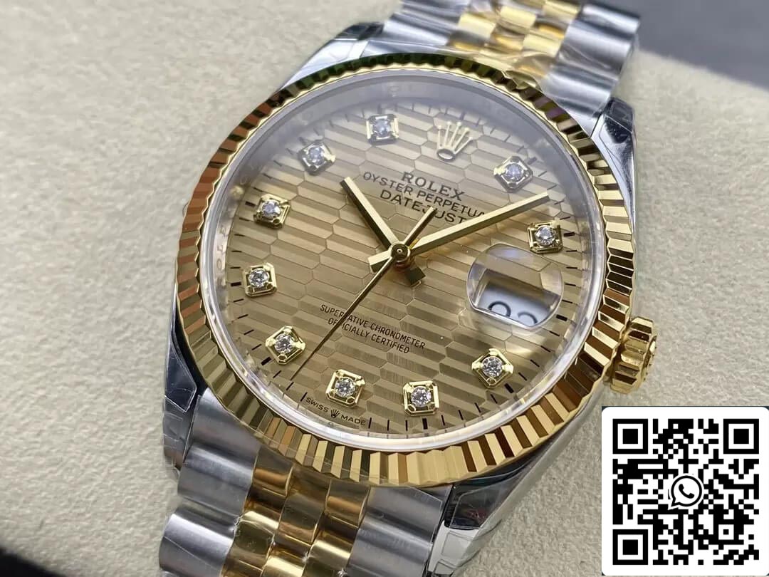 Rolex Datejust M126233-0045 36MM 1:1 Migliore edizione VS Quadrante con diamanti di fabbrica