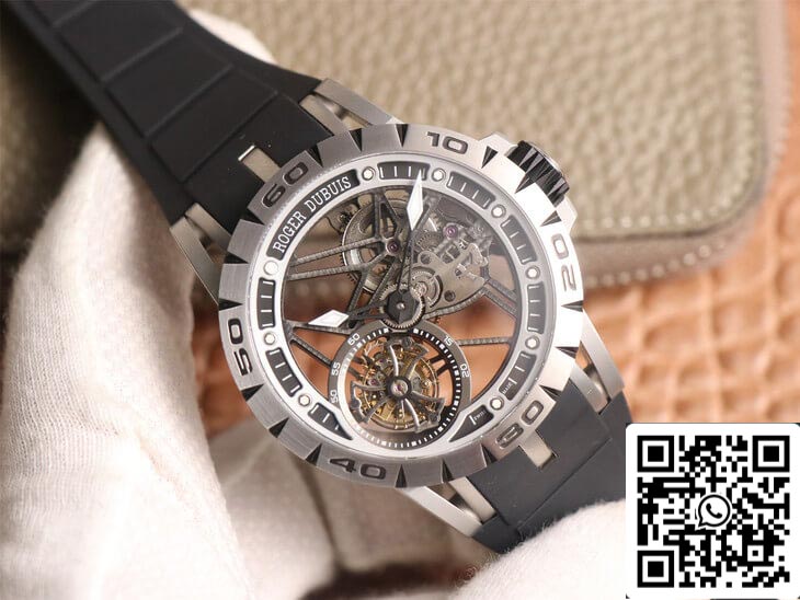 Roger Dubuis Excalibur Spidr RDDBEX0479 1:1 Best Edition JB Factory Tourbillon Black Strap