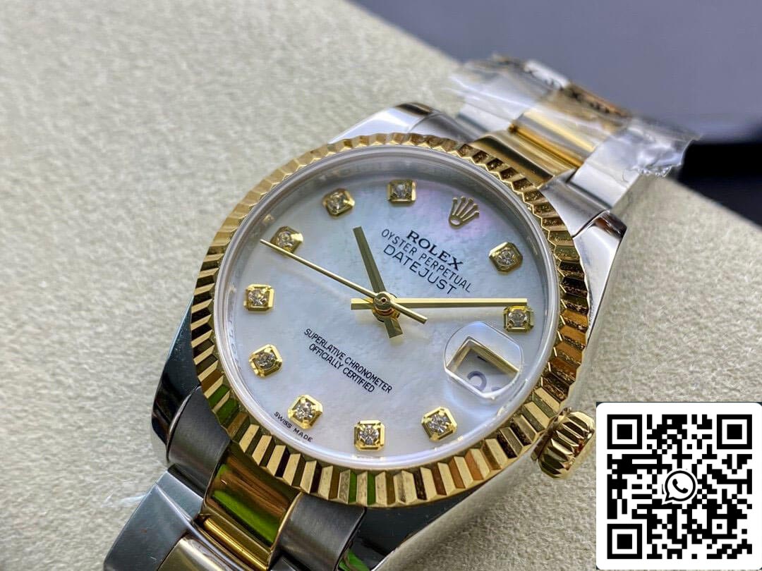 Rolex Datejust M278273-0027 31MM 1:1 Mejor edición EW Factory Esfera engastada con diamantes