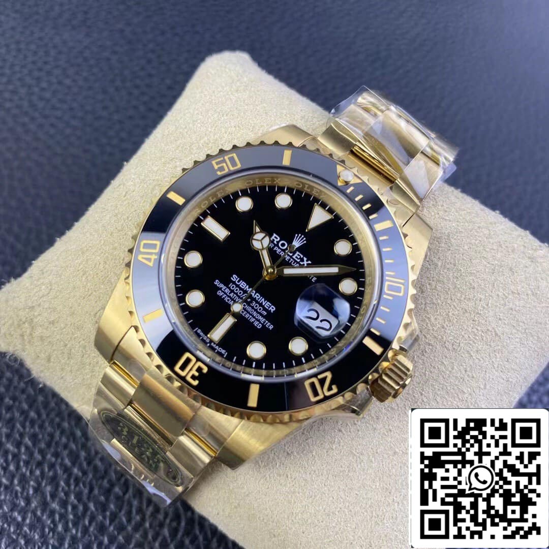 Rolex Submariner 116618LN-97208 1:1 Mejor edición Clean Factory esfera negra