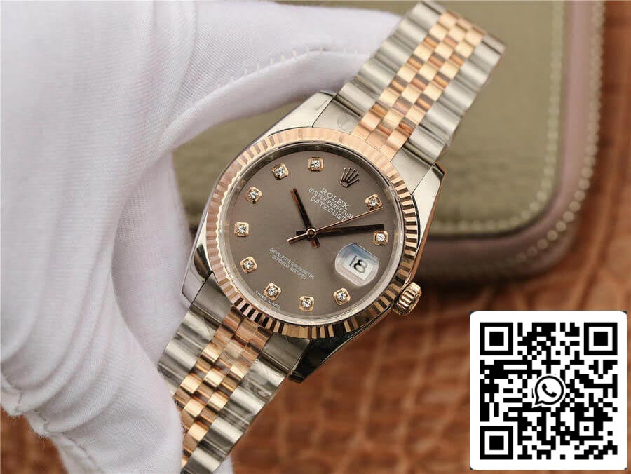 Rolex Datejust 116231 1:1 Mejor edición GM Factory Esfera engastada con diamantes