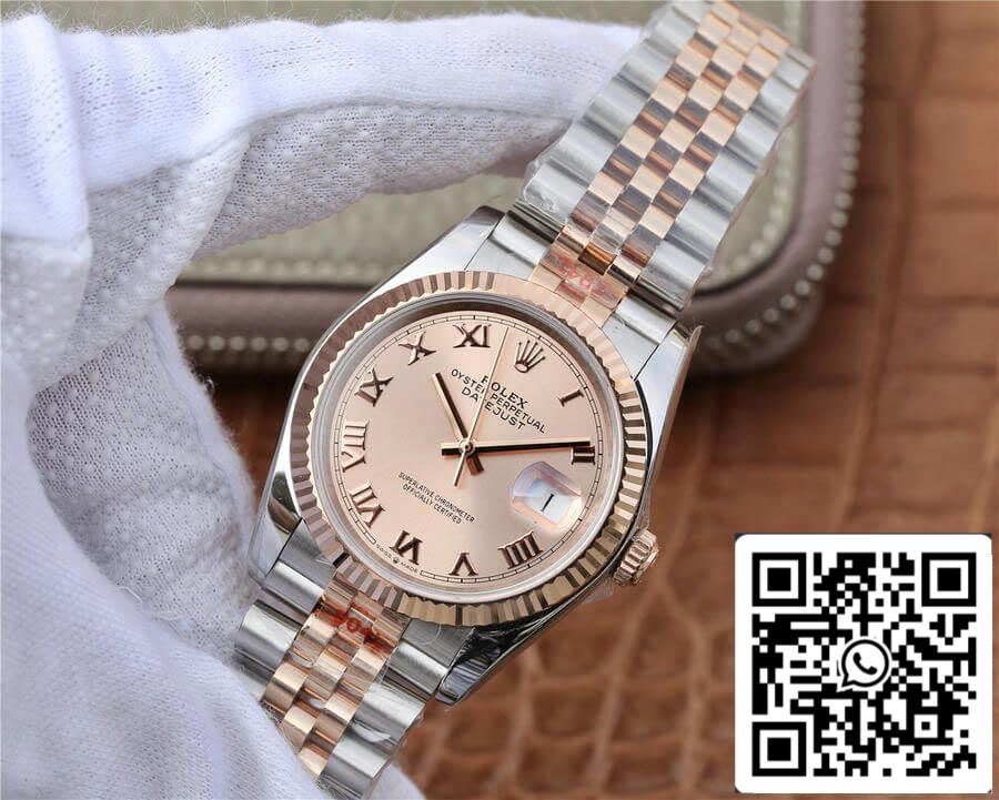 Rolex Datejust 116231 36MM 1:1 Mejor edición GM Factory esfera rosa