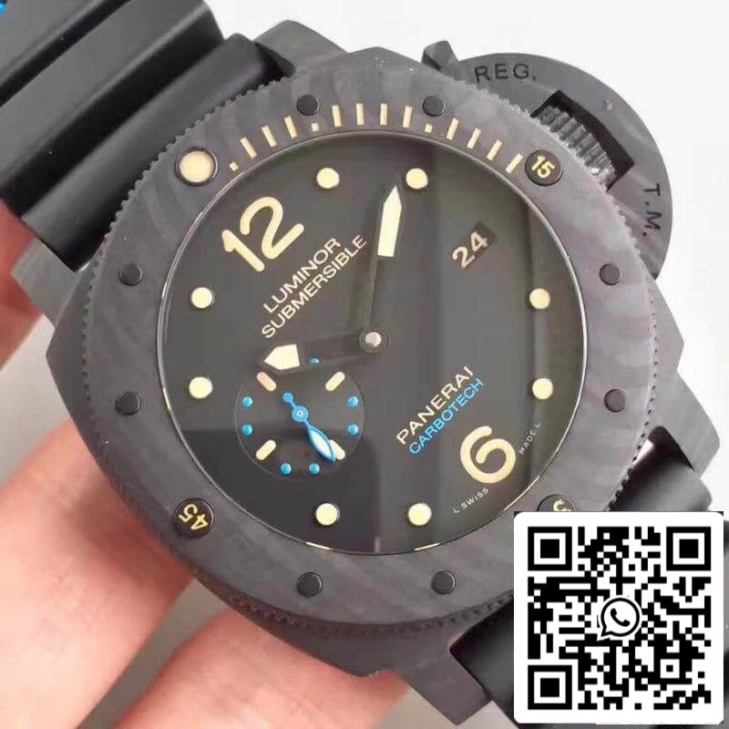 Panerai Luminor Sumergible PAM616 VS Factory Hombres Relojes 1:1 Mejor Edición Swiss ETA P9000 Negro