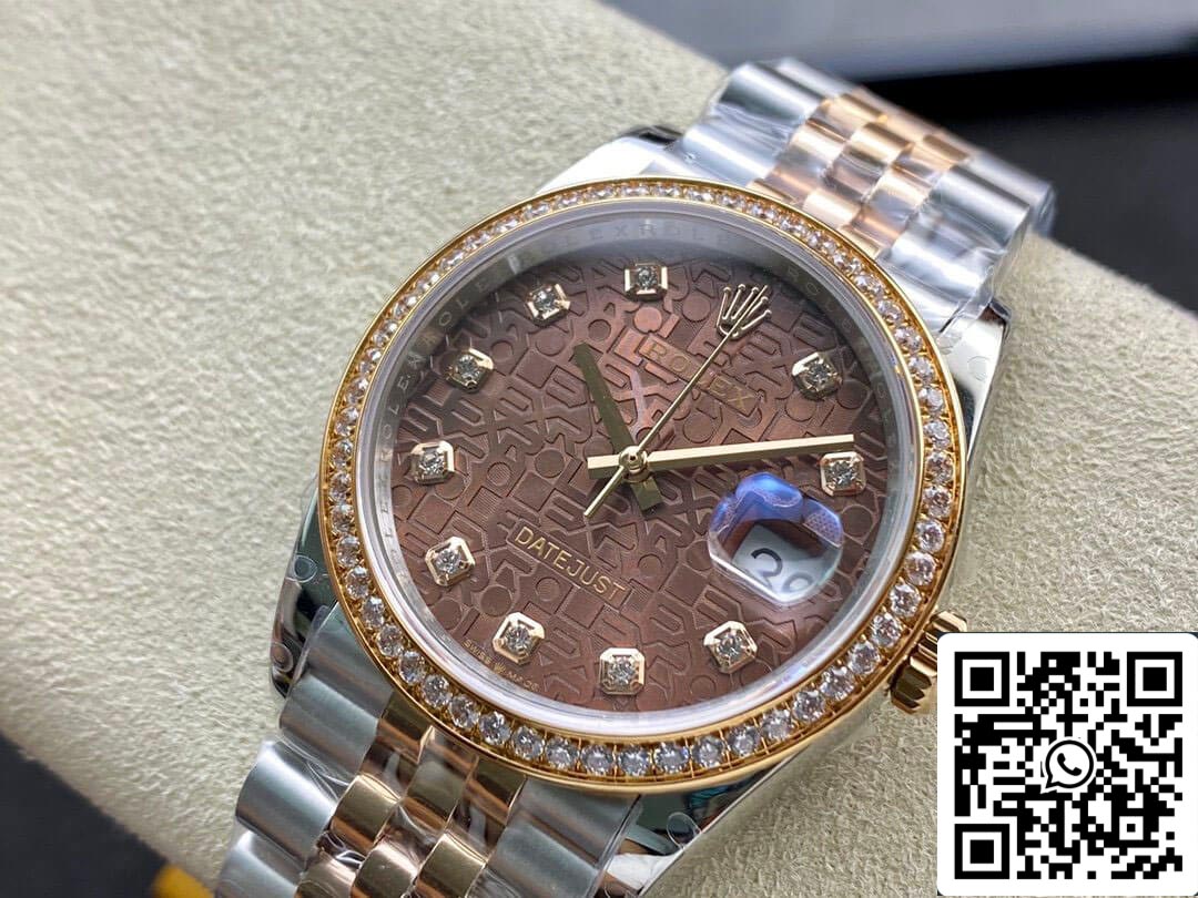 Rolex Datejust M126281RBR-0013 1:1 Mejor edición BP Factory esfera marrón