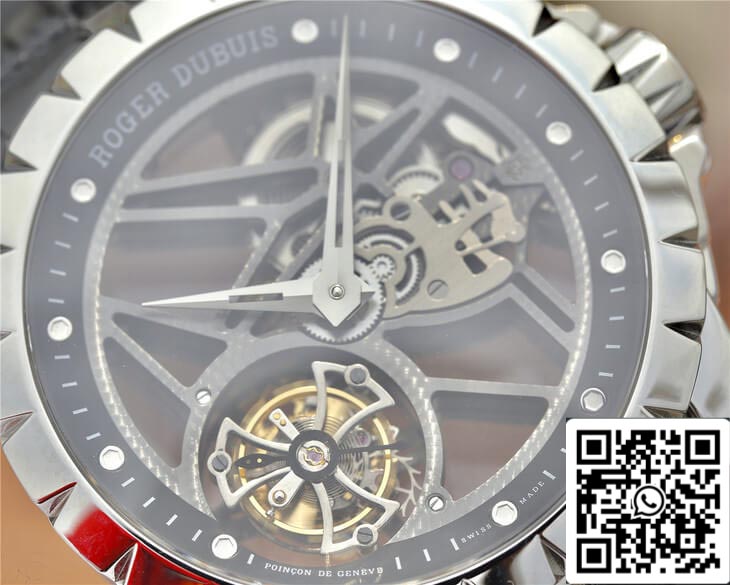 Roger Dubuis Excalibur RDDBEX0260 1:1 Mejor edición JB Factory Skeleton Tourbillon Dial