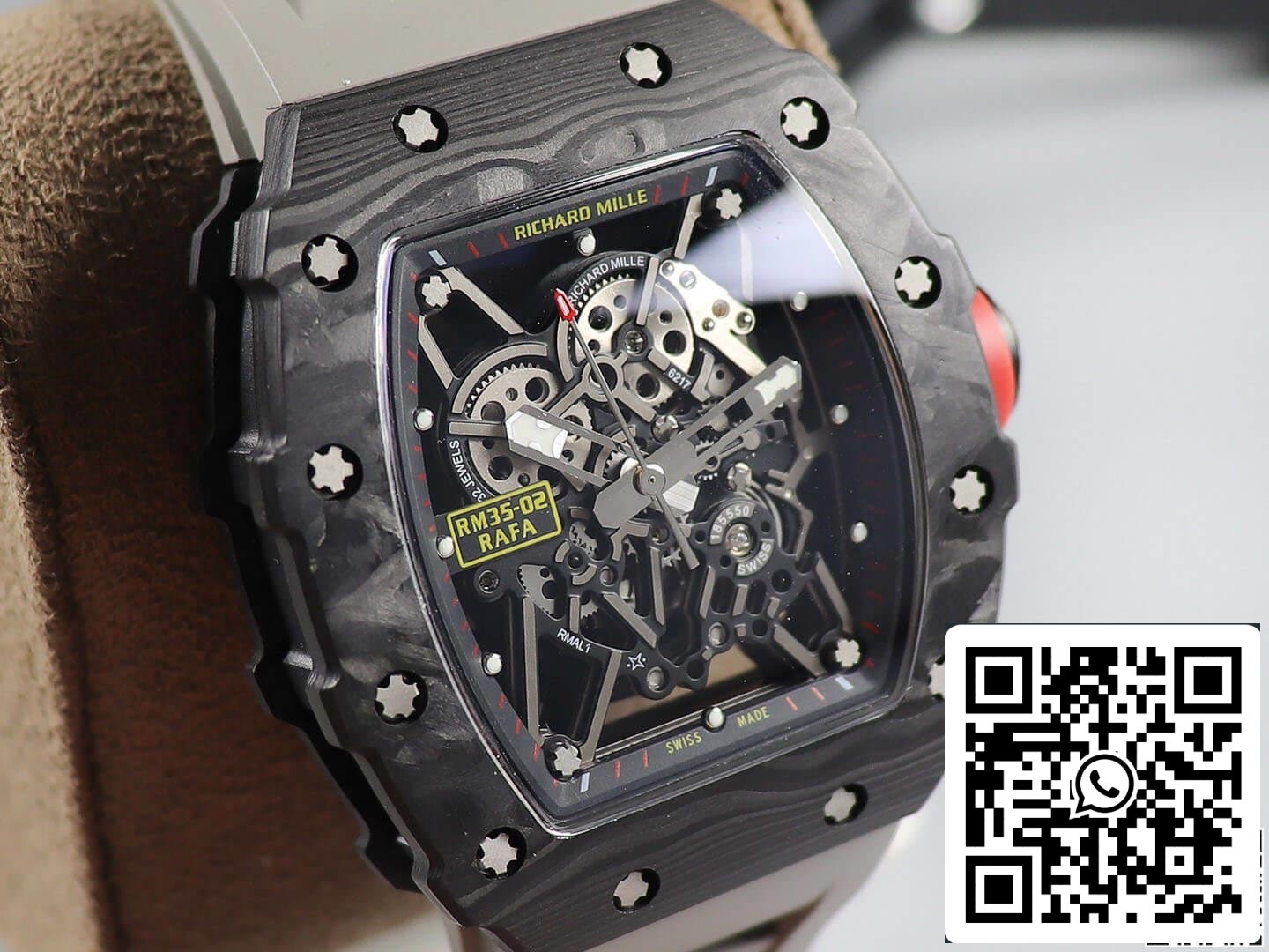 Richard Mille RM035 1:1 Best Edition KV Factory V3 Black Carbon Fiber Case