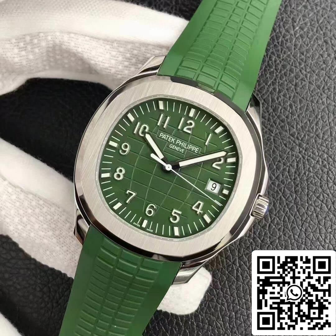 Patek Philippe Aquanaut 5168G 1:1 Mejor Edición 3K Esfera Verde de Fábrica