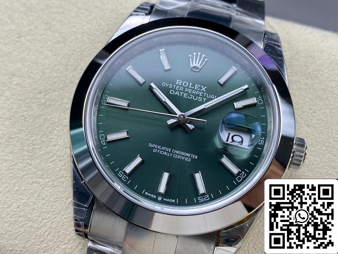 Rolex Datejust M126300-0019 41MM 1:1 Mejor edición VS Esfera verde de fábrica