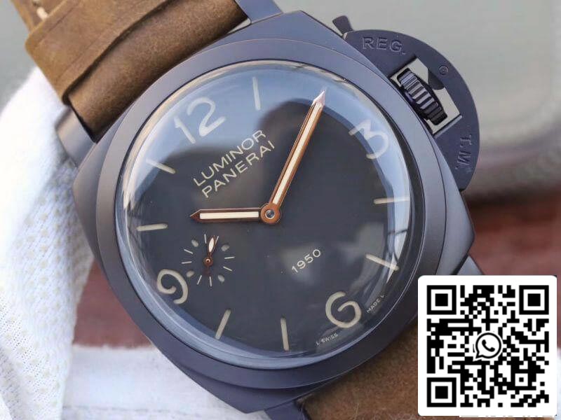 Panerai Luminor PAM375 ZF Factory Mechanical Watches 1:1 Best Edition Swiss ETA P3000 PVD Plated Titanium Case