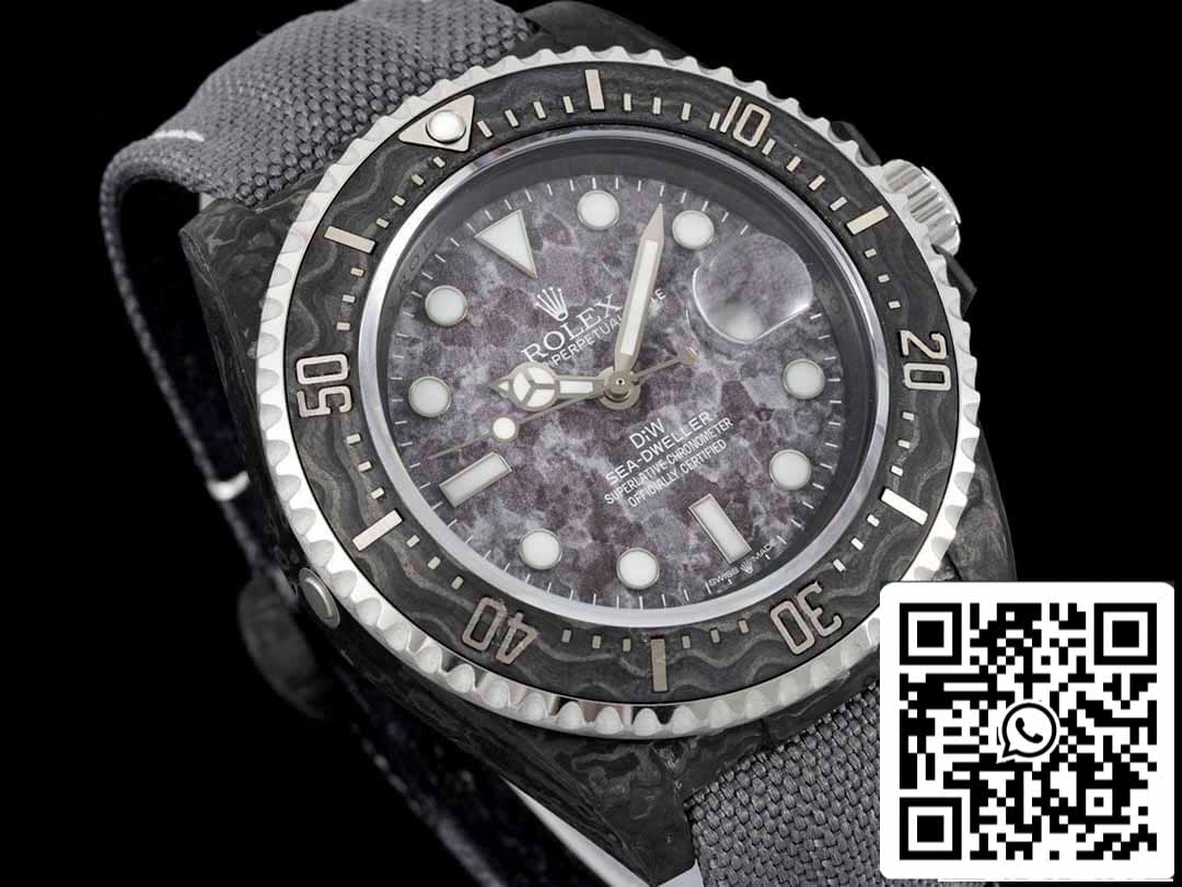 Rolex Sea-Dweller 1:1 Best Edition Diw Factory Lunetta in fibra di carbonio