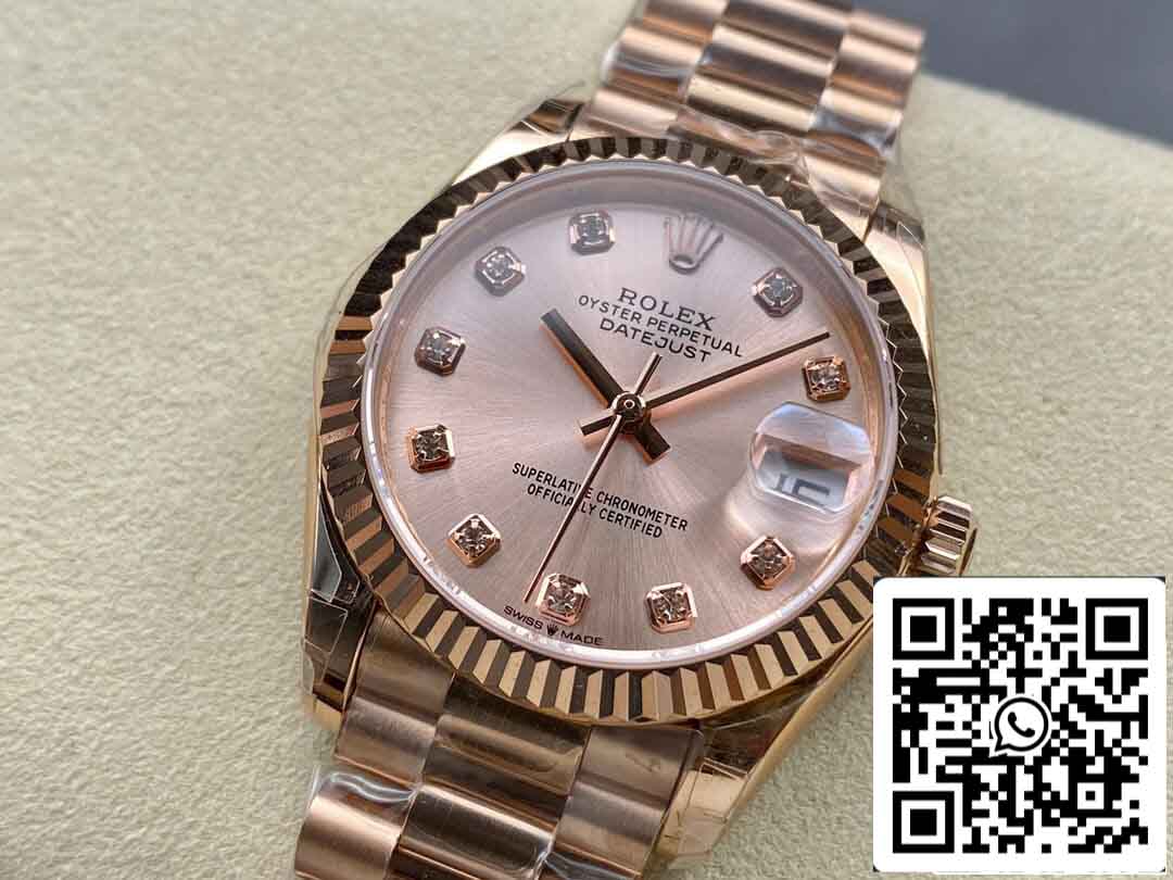 Rolex Datejust M278275-0031 31MM 1:1 Best Edition GS Factory Oro rosa