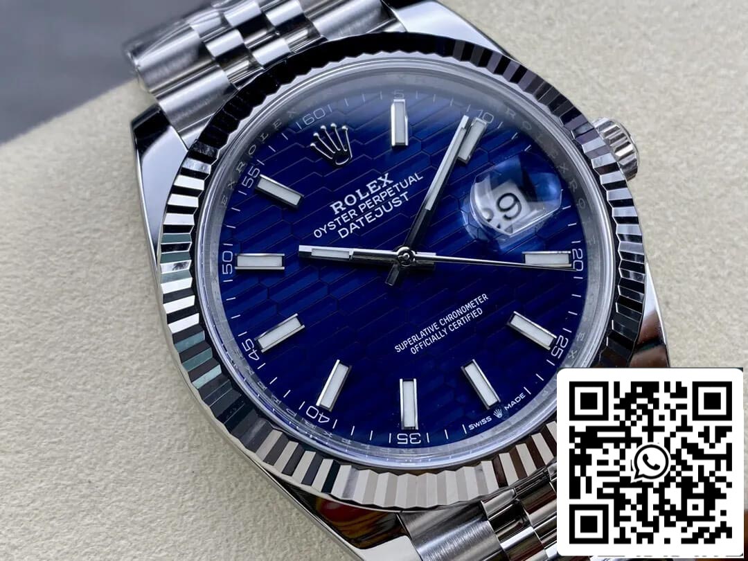 Rolex Datejust 41 mint M126334-0032 1:1 Mejor edición Clean Factory esfera azul