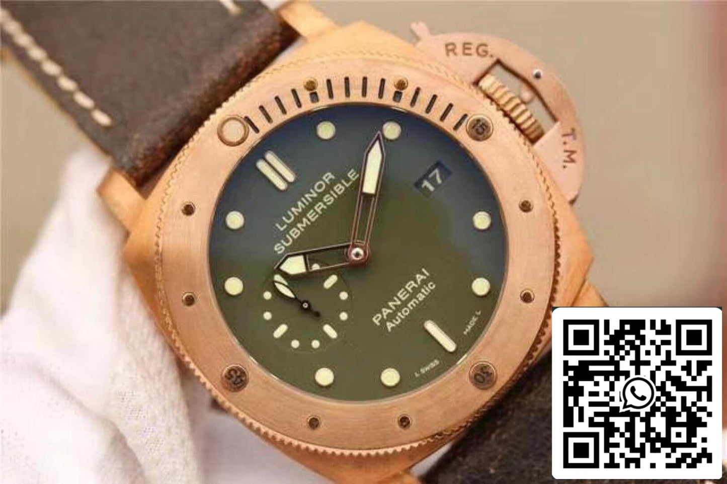 Panerai Luminor Submersible PAM382 VS Factory 1:1 Best Edition Swiss ETA P9000