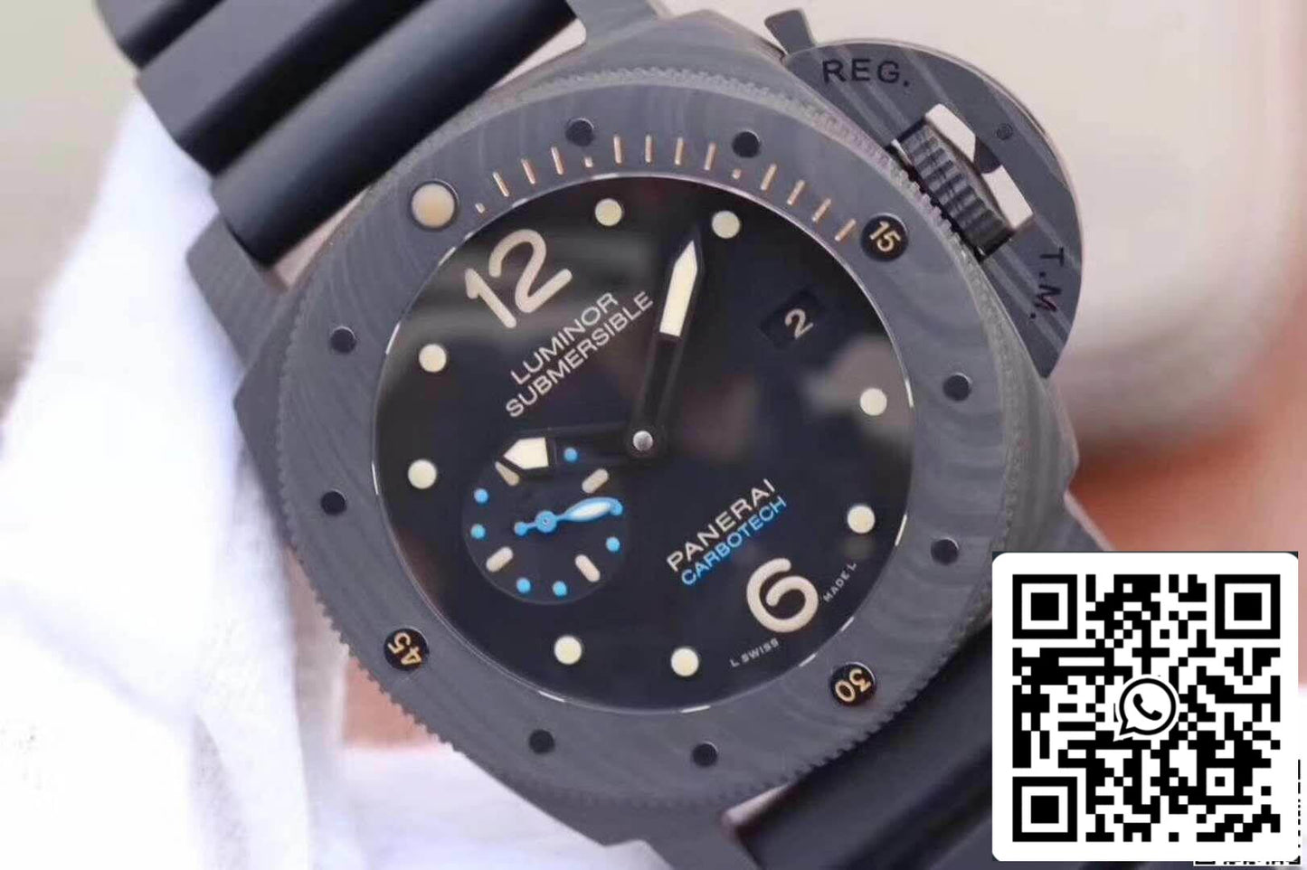 Panerai Luminor Submersible PAM616 VS Factory 1:1 Best Edition Swiss ETA P9000 Superlumed Black Dia