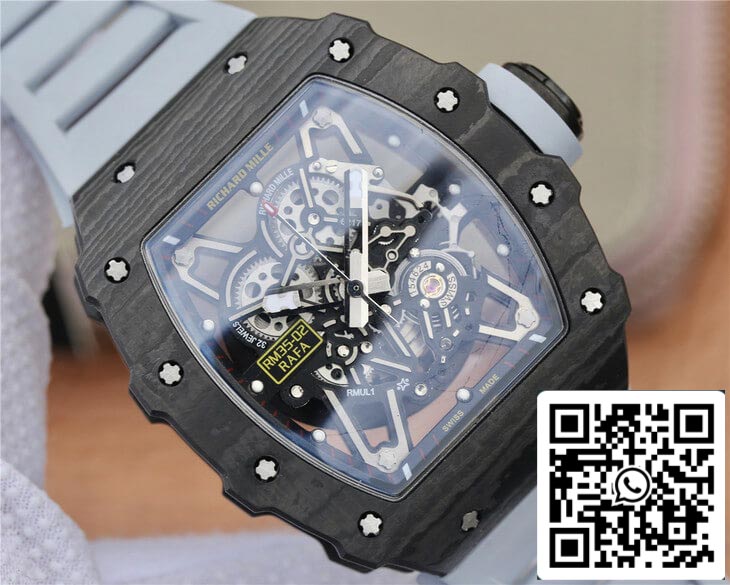 Richard Mille RM-035 KV Factory 1:1 Best Edition Fibra di carbonio nera