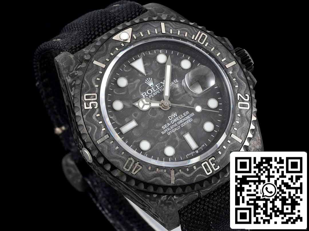 Rolex Sea-Dweller 1:1 Mejor Edición Diw Factory Fibra de Carbono