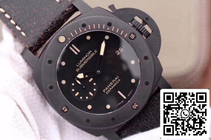 Panerai Luminor Submersible PAM508 VS Factory 1:1 Best Edition Swiss ETA P9000 Black Superlumed Dial