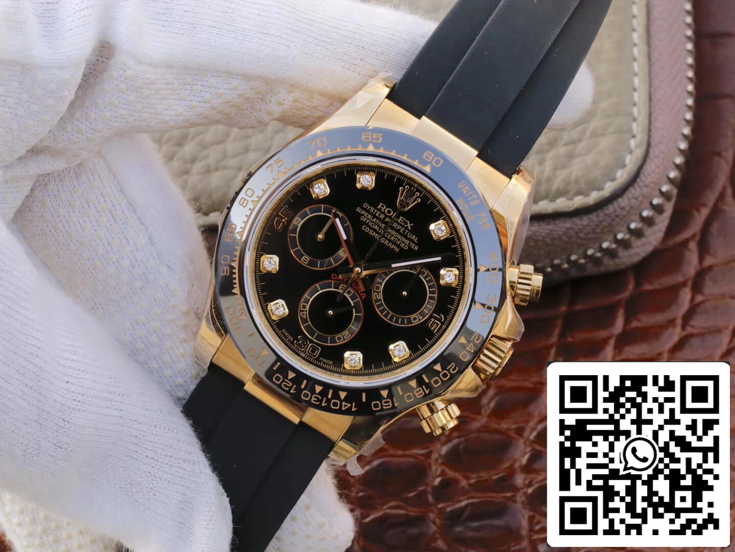 Rolex Daytona Cosmograph M116518ln-0046 1:1 Best Edition JH Factory quadrante nero