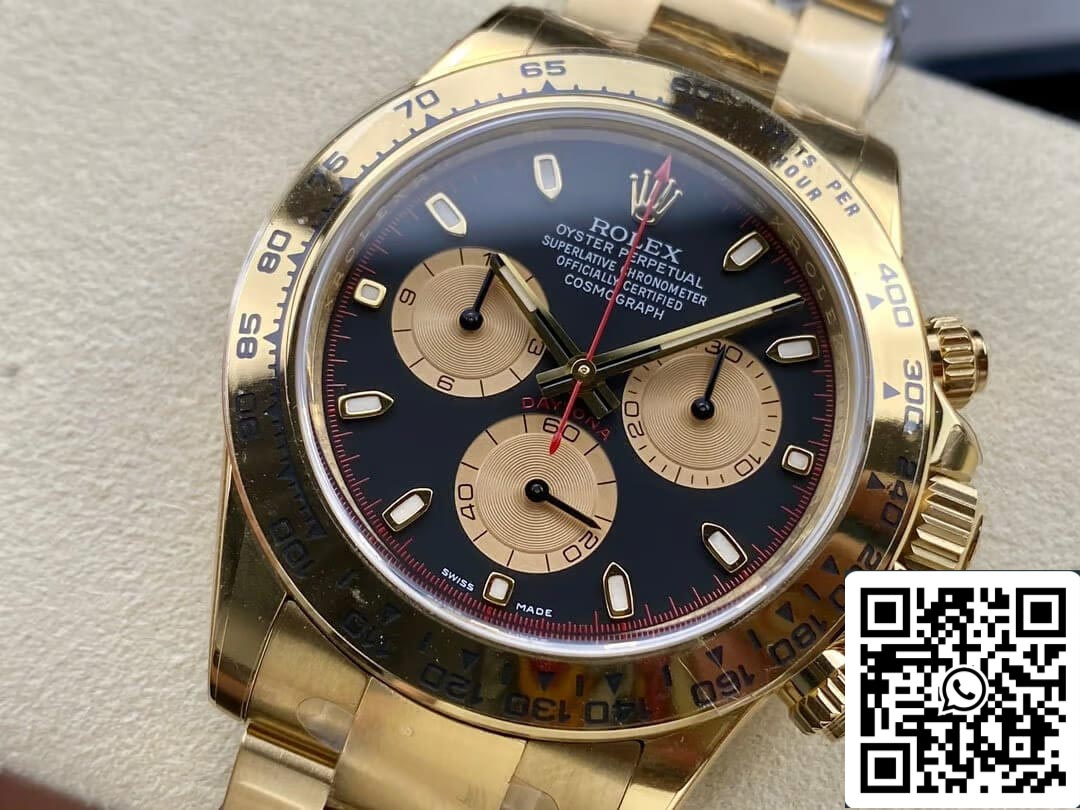 Rolex Cosmograph Daytona M116508-0009 1:1 Mejor edición Clean Factory esfera negra