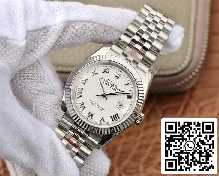 Rolex Datejust M126234-0025 Quadrante bianco GM Factory 1: 1 Best Edition