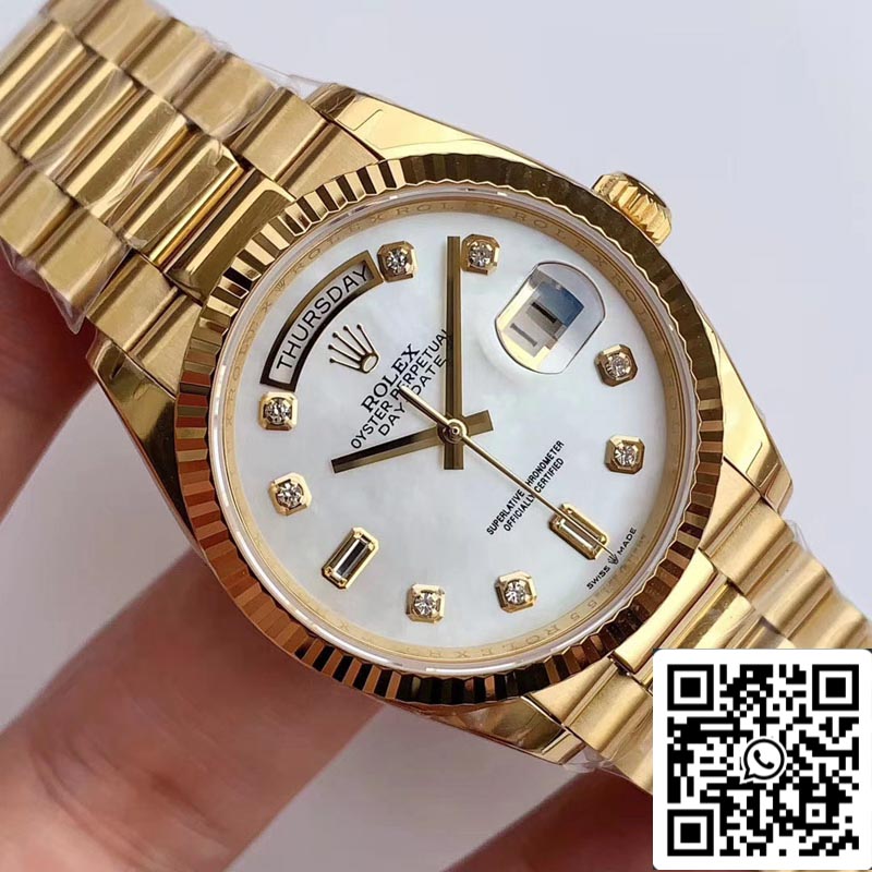 Rolex Day Date M128238 1:1 Best Edition EW Factory Diamond Scale Swiss ETA3255