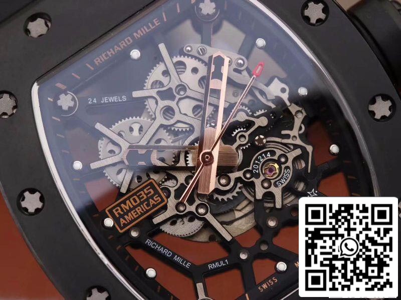 Richard Mille RM035 KV Factory 1:1 Mejor Edición Suiza ETA8215