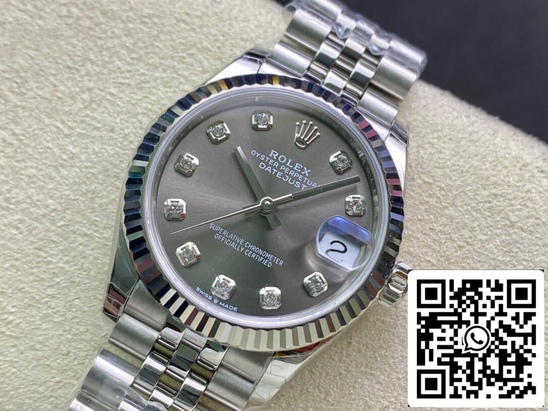 Rolex Datejust M278274-0008 31MM 1:1 Best Edition EW Quadrante grigio fabbrica