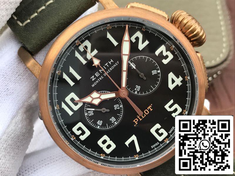 Zenith Pilot 29.2430.4069/21.C800 XF Factory 1:1 Mejor Edición Suiza ETA7750