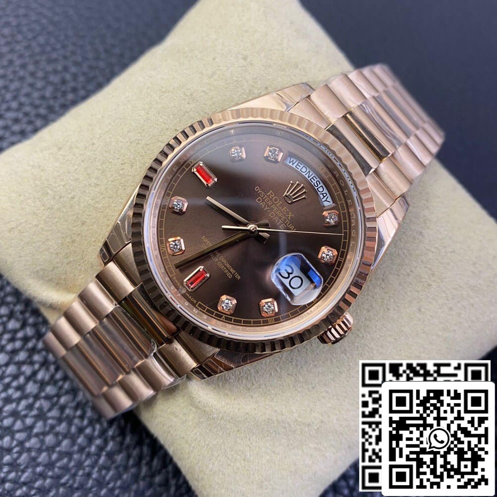 Rolex Day Date 118235 1:1 Best Edition EW Factory Brown Dial