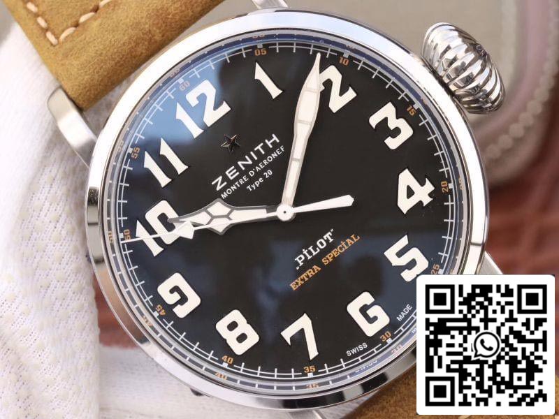 Zenith Pilot 03.2430.3000/21.C738 XF Factory 1:1 Mejor Edición Suiza ETA2824-2