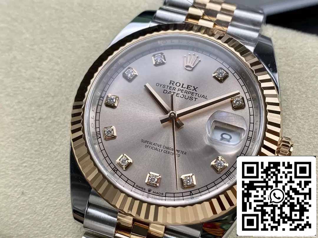 Rolex Datejust 41MM M126331-0008 1:1 Best Edition Clean Factory Oro rosa