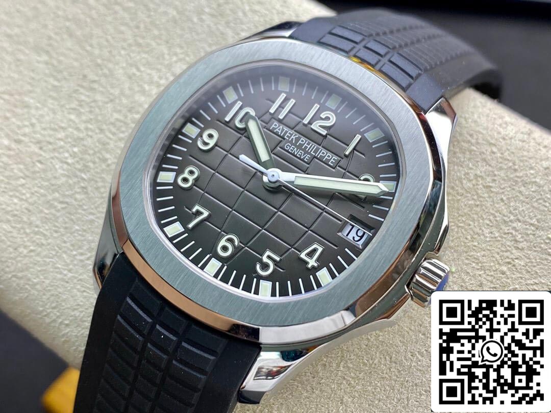 Patek Philippe Aquanaut 5165A 38MM 1:1 Mejor edición ZF Factory esfera negra