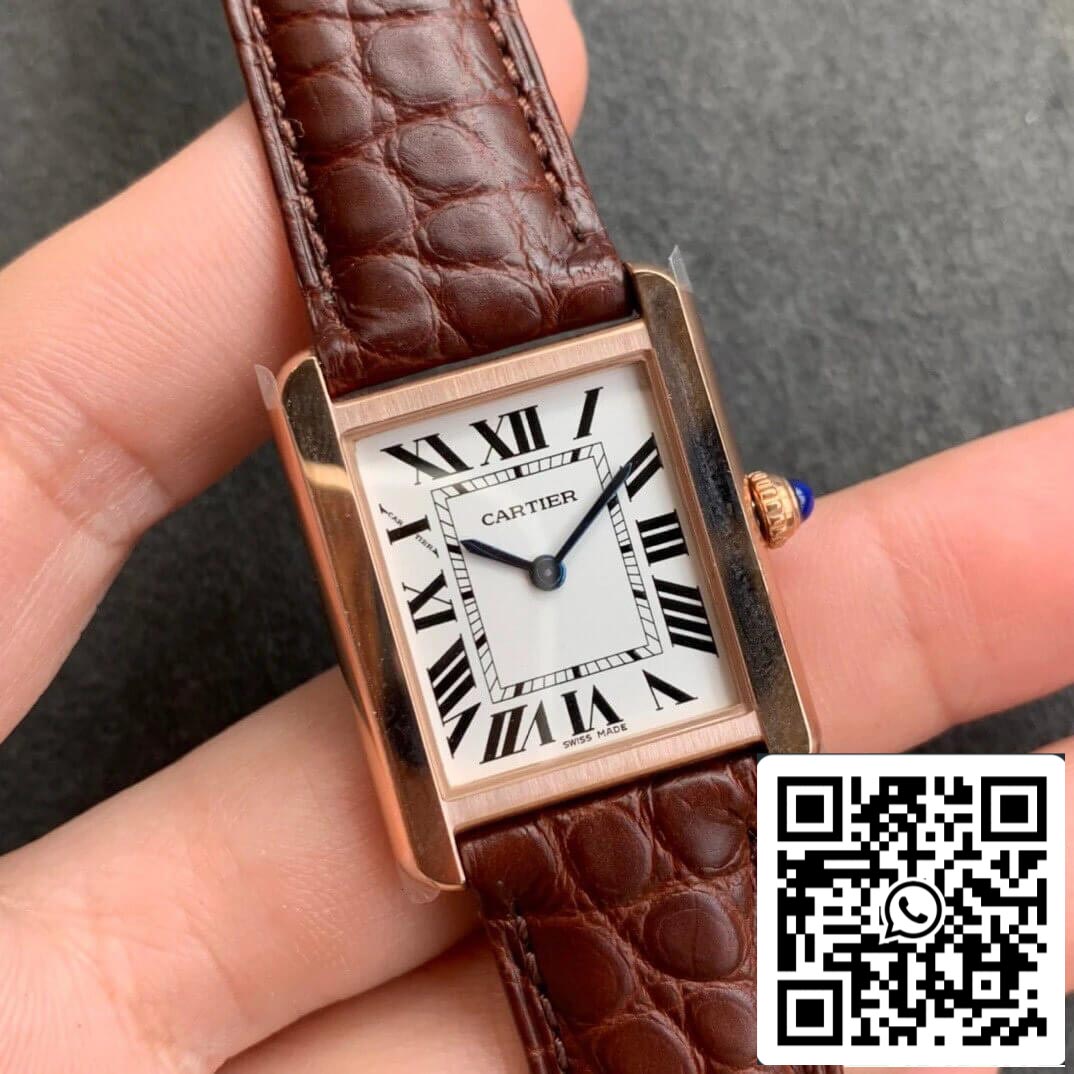 Cartier Tank W5200024 1:1 Mejor Edición K11 Factory Oro Rosa