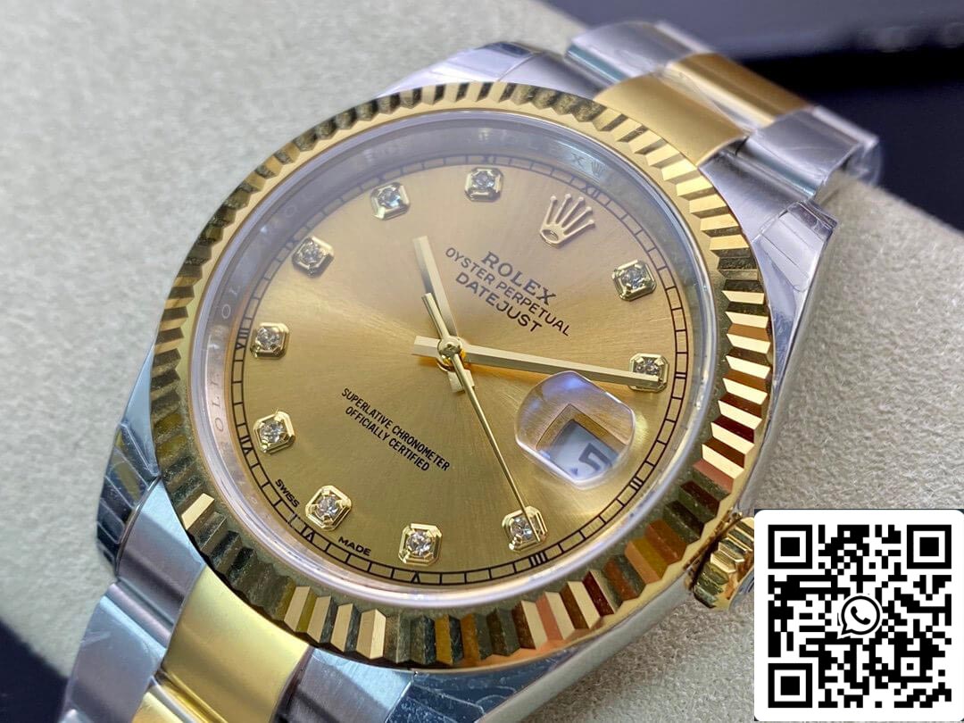 Rolex Datejust M126333-0011 1:1 Best Edition EW Factory Quadrante champagne