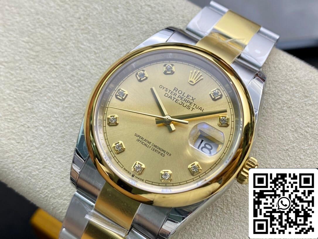 Rolex Datejust M126203-0018 1:1 Mejor Edición EW Factory Esfera Champán