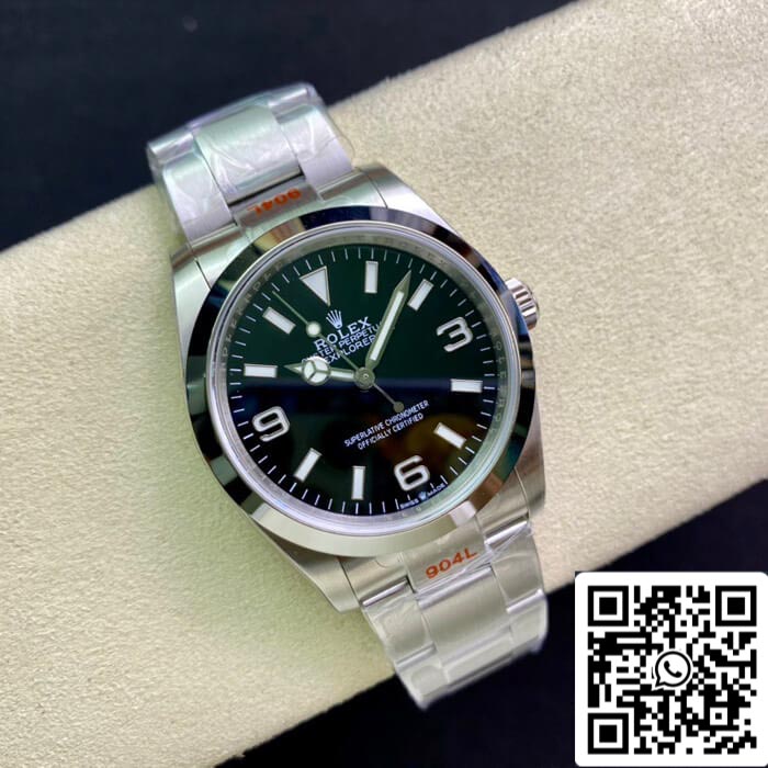 Rolex Explorer M124270-0001 36MM 1:1 Mejor Edición EW Factory Esfera Negra