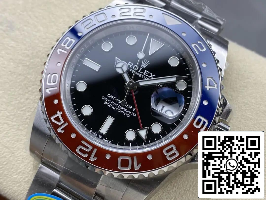 Rolex GMT Master II M126710BLRO-0002 1:1 Best Edition Clean Factory V3 quadrante nero