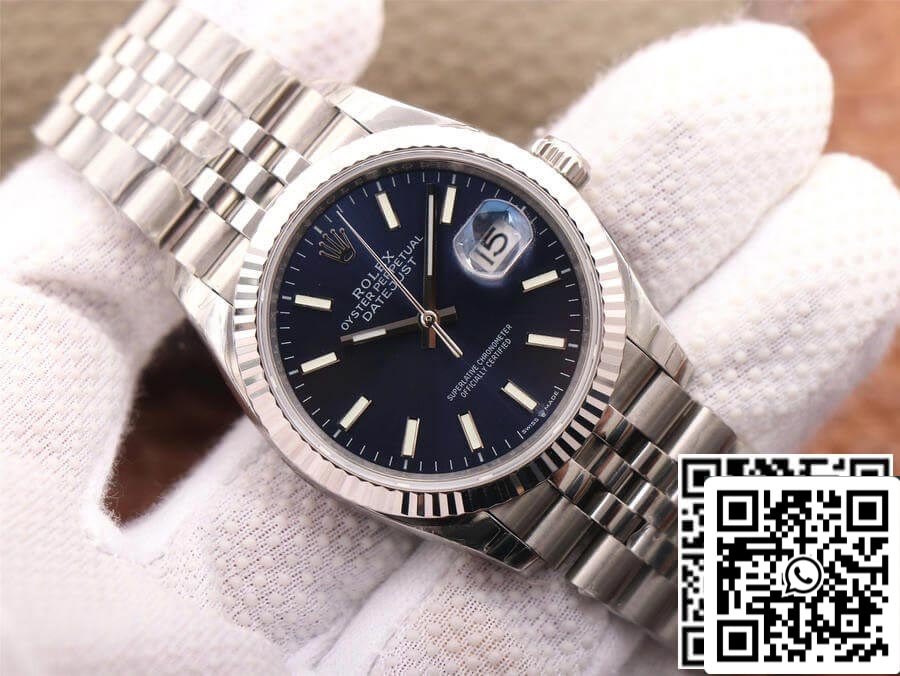 Rolex Datejust M126234-0017 1:1 Best Edition EW quadrante blu di fabbrica