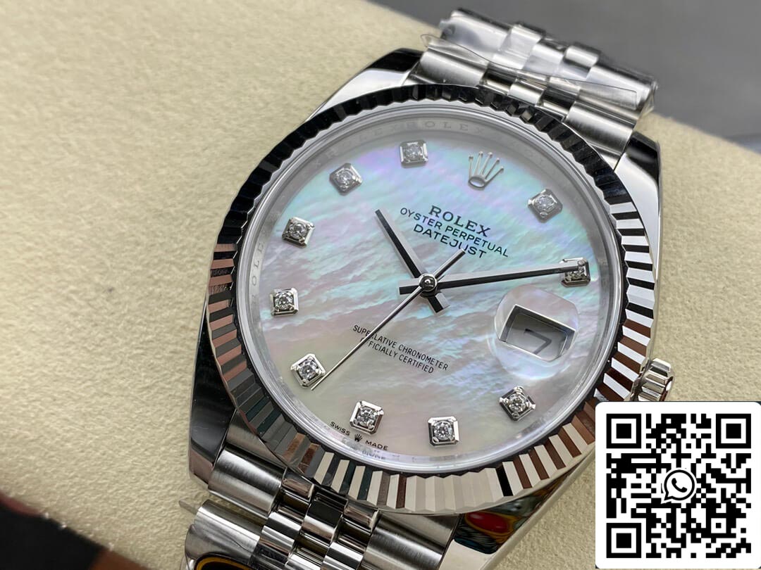 Rolex Datejust M126334-0020 Quadrante con diamanti a mosaico Clean Factory 1: 1 della migliore edizione