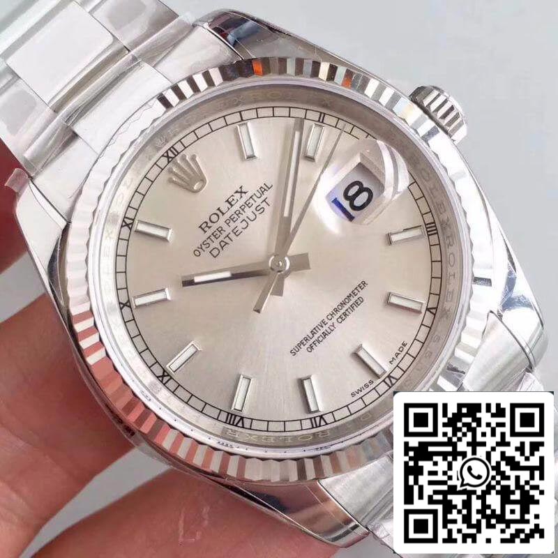 Rolex Datejust II 36mm 126334 AR Factory 1:1 Best Edition svizzero ETA3135 quadrante argento