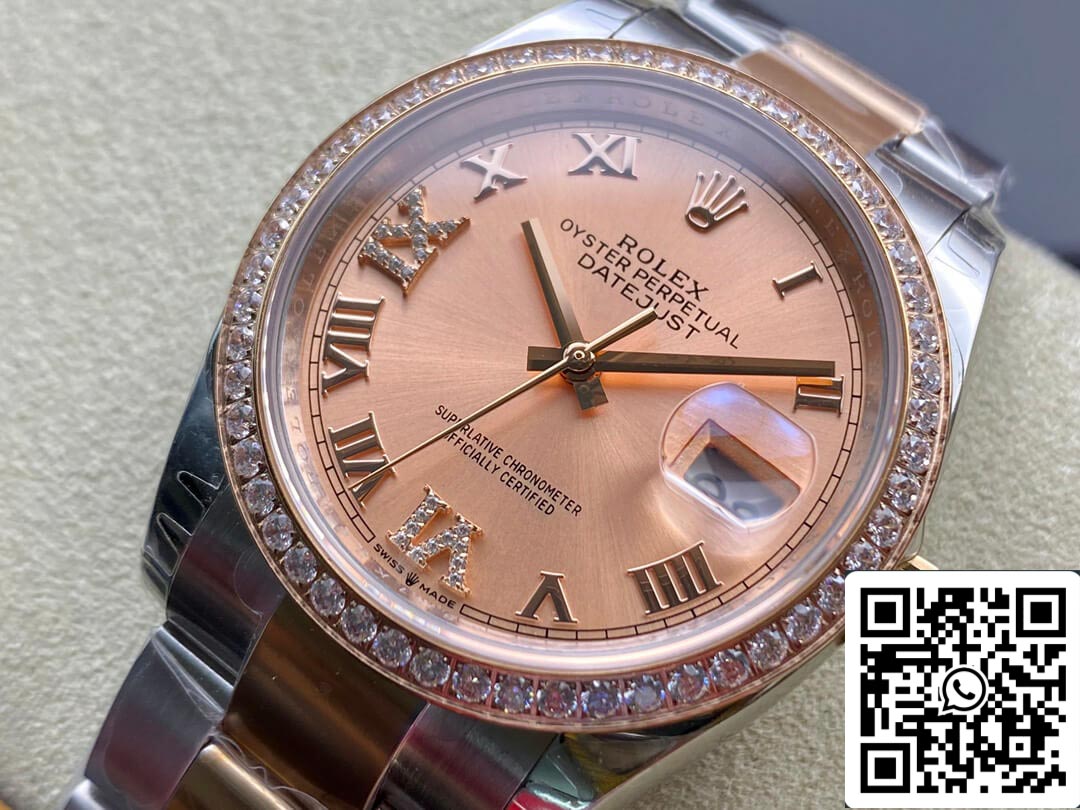 Rolex Datejust M126281RBR-0016 1:1 Best Edition EW Factory Quadrante rosa