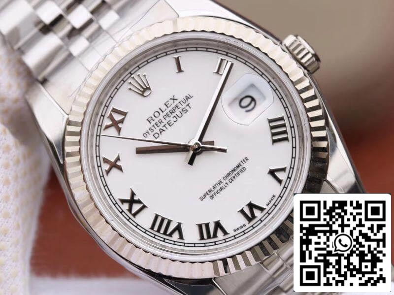 Rolex Datejust 116234 36mm AR Factory 1:1 Mejor edición suiza ETA3135 esfera blanca