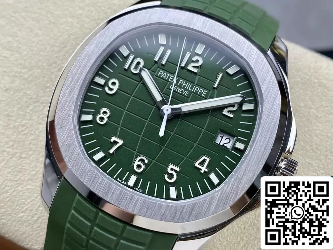 Patek Philippe Aquanaut 5168G-010 1:1 Mejor Edición 3K Versión Factory V2 Esfera Verde