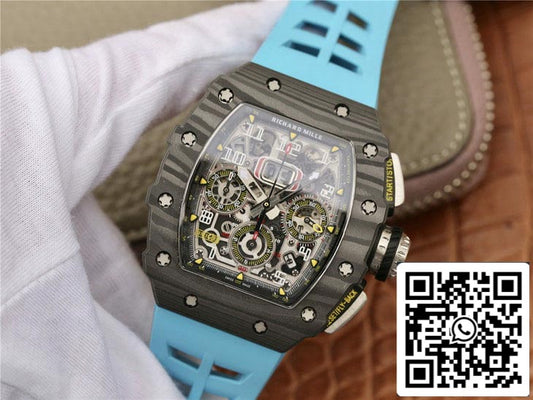 Richard Mille RM11-03 Cinturino blu KV Factory in scala 1: 1 della migliore edizione