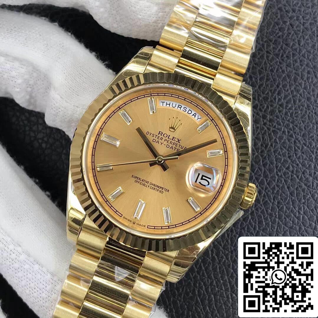 Rolex Day Date M228238-0005 1:1 Mejor Edición EW Factory Esfera Champán