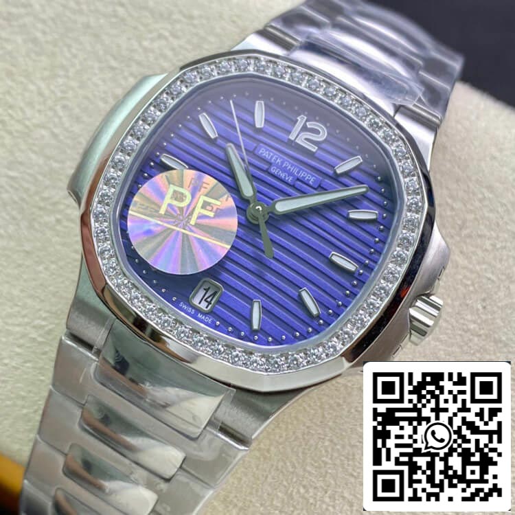 Patek Philippe Nautilus Ladies 7018/1A-010 PF Factory 1:1 Mejor edición Suiza ETA324SC