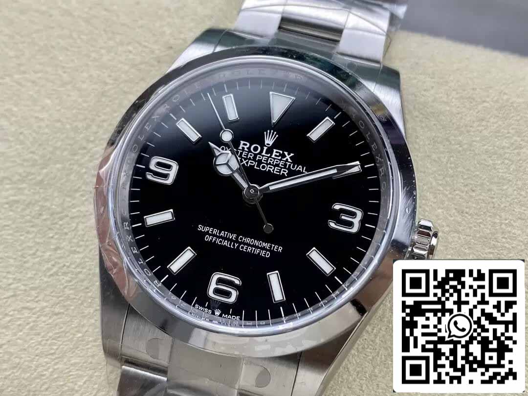 Rolex Explorer M124270-0001 36MM 1:1 Migliore edizione Clean Factory quadrante nero